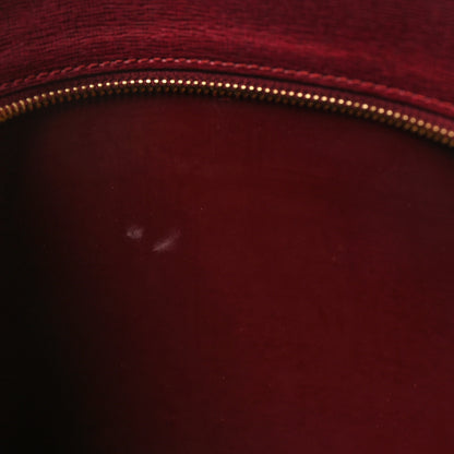Mansur Gavriel Saffiano Small Shopping Tote Claret 10 of 10
