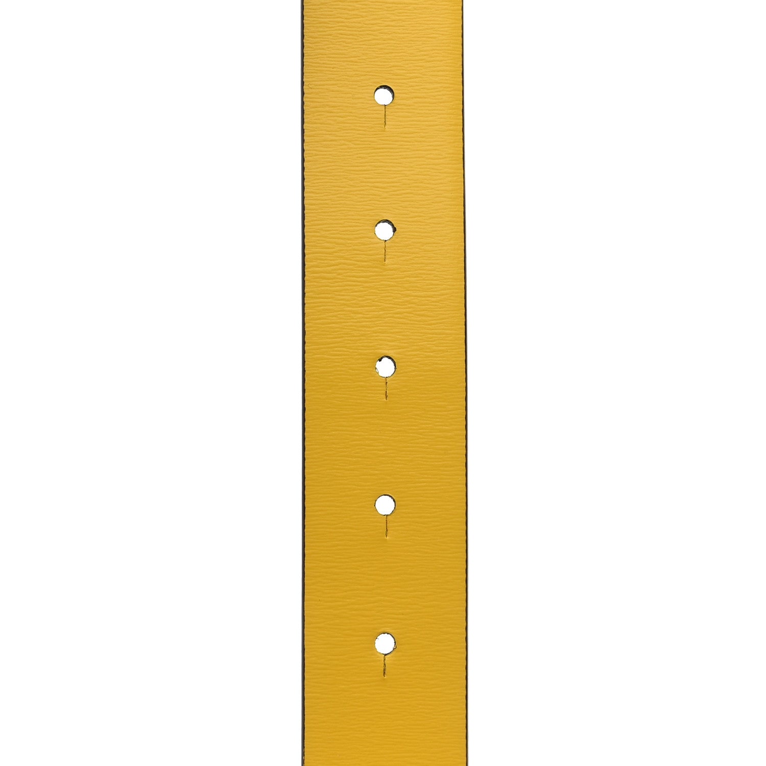 Valentino Garavani Glossy Calfskin 40mm VLogo Reversible Belt 85 34 Saddle Brown Yellow 5 of 6