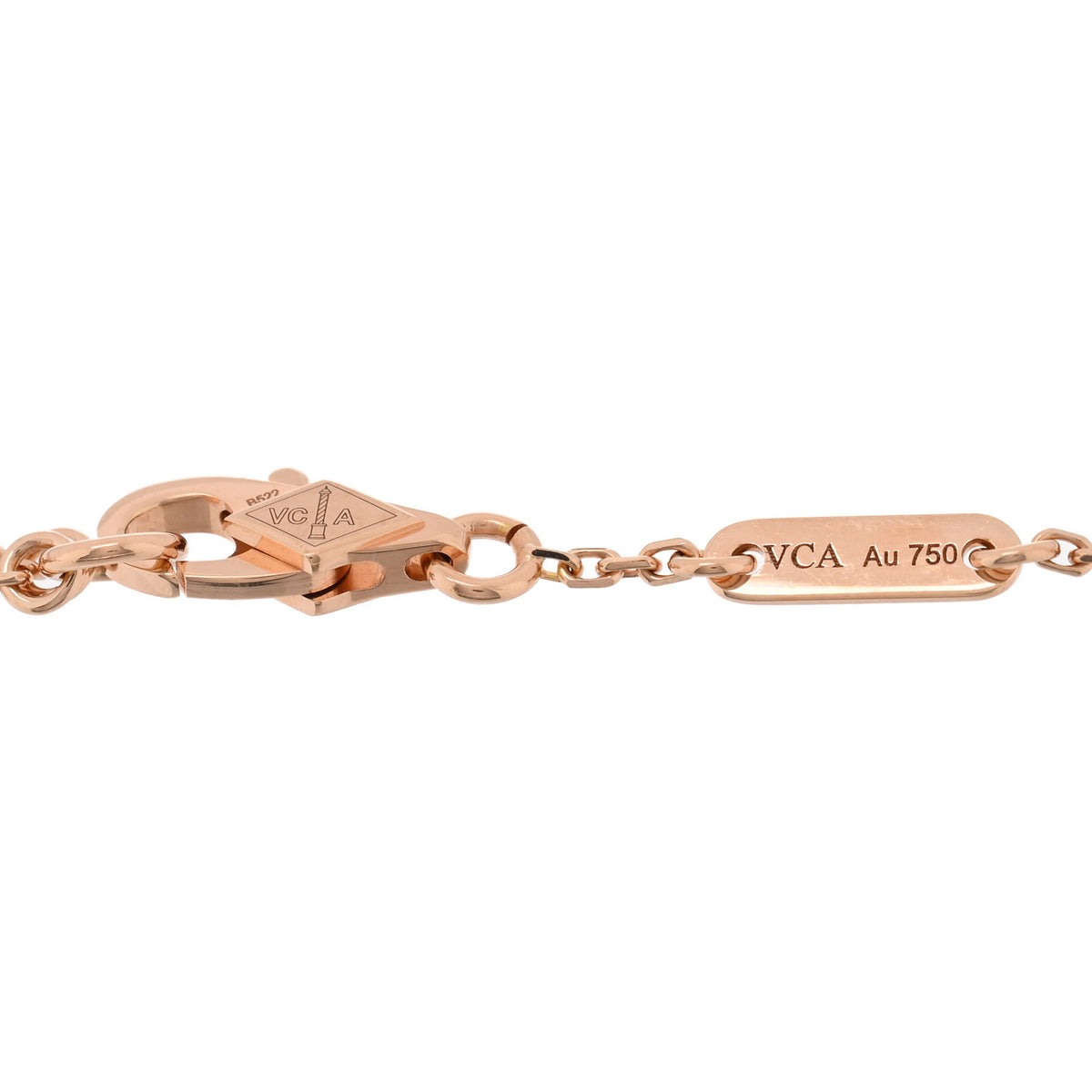 18K Rose Gold Carnelian Sweet Alhambra Bracelet