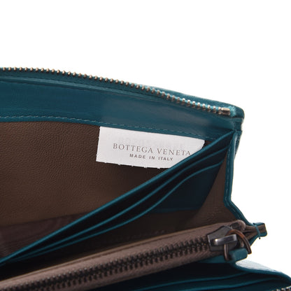 Bottega Veneta Nappa Intrecciato Wristlet Zip Wallet Canard 7 of 10