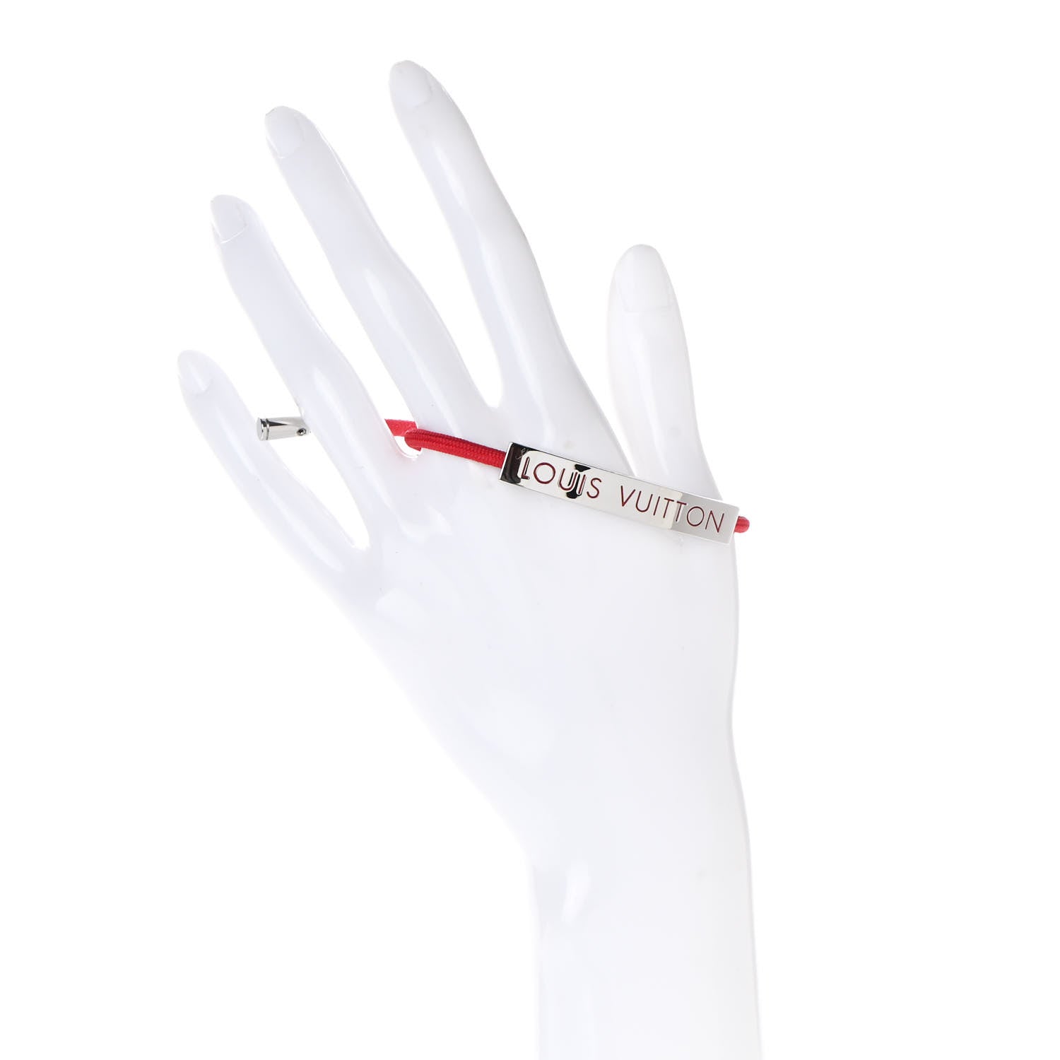 Louis Vuitton Nylon LV Space Bracelet Rouge 2 of 9