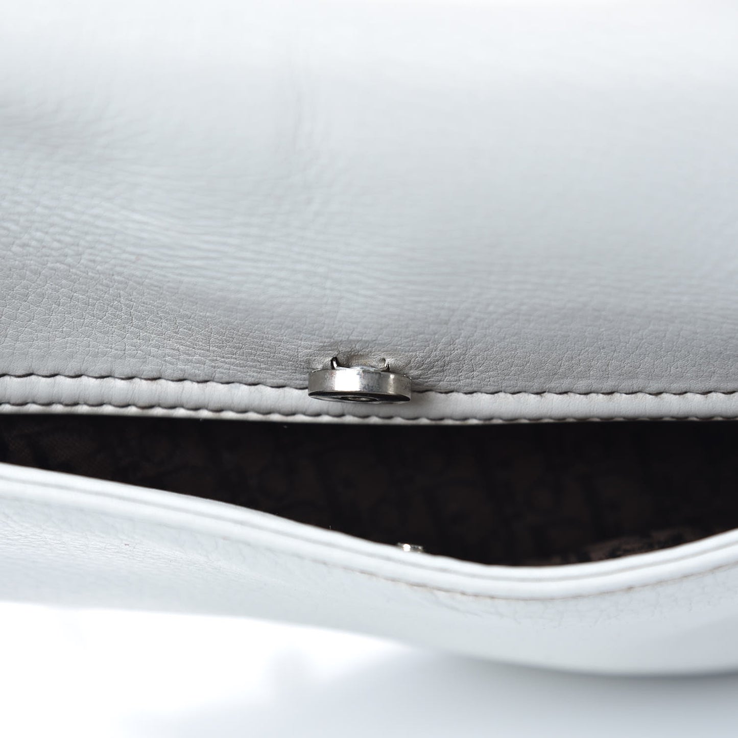 Calfskin Saddle Bag White
