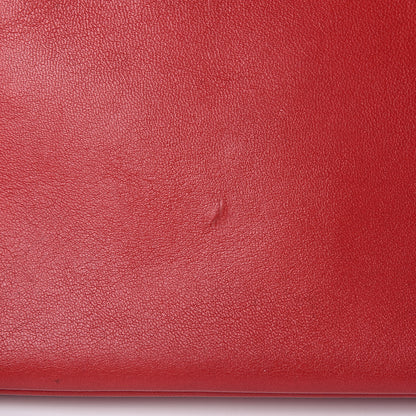 Celine Lambskin Small Trio Crossbody Bag Red 11 of 17