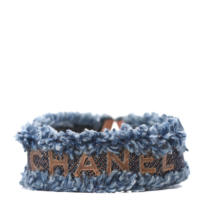 Chanel Denim Fringe Bracelet Blue 1 of 4