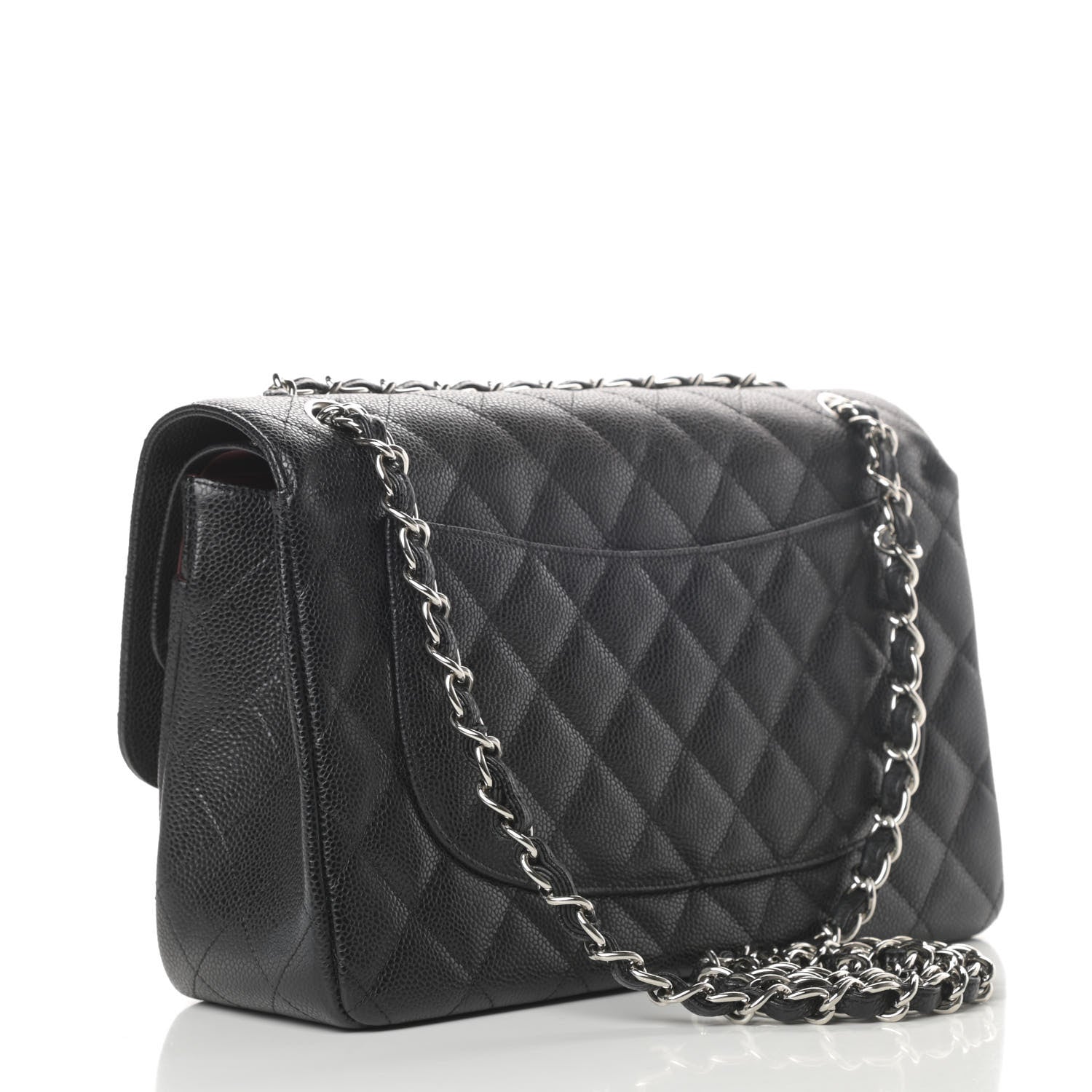 Chanel Caviar Quilted Jumbo Double Flap Black 3 of 13