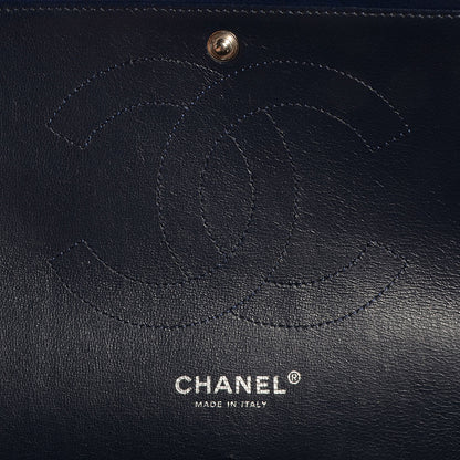 Chanel Caviar Quilted Jumbo Double Flap Navy Blue 8 of 9