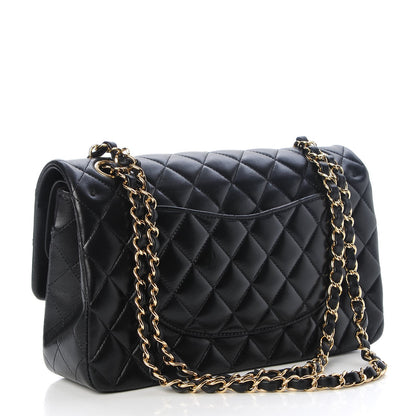 Chanel Lambskin Quilted Medium Double Flap Black 5 of 9