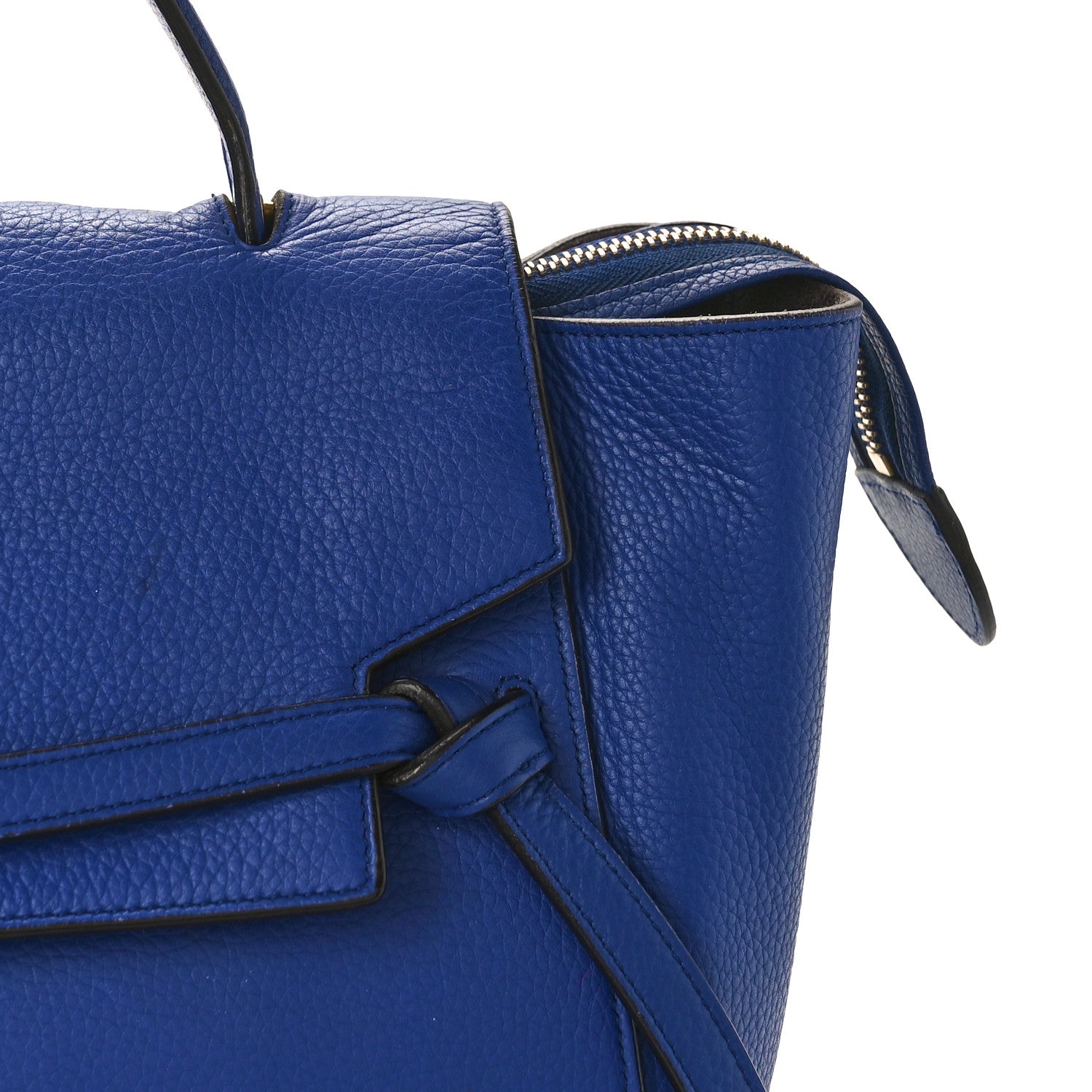 Celine Grained Calfskin Small Belt Bag Indigo 9 of 11