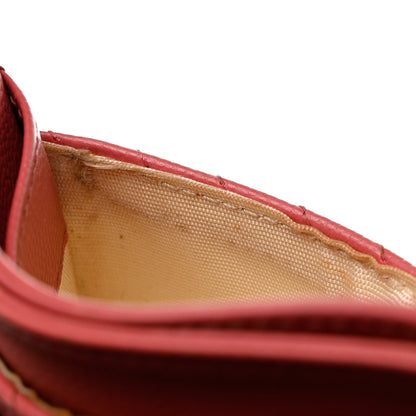 Chanel Caviar Chevron Quilted Card Holder Pink 8 of 14