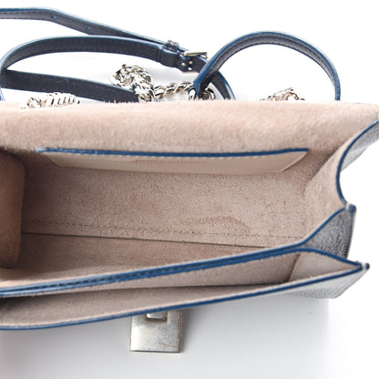 Jimmy Choo Washed Grainy Goatskin Mini Rebel Crossbody Bag Latte Denim 5 of 8