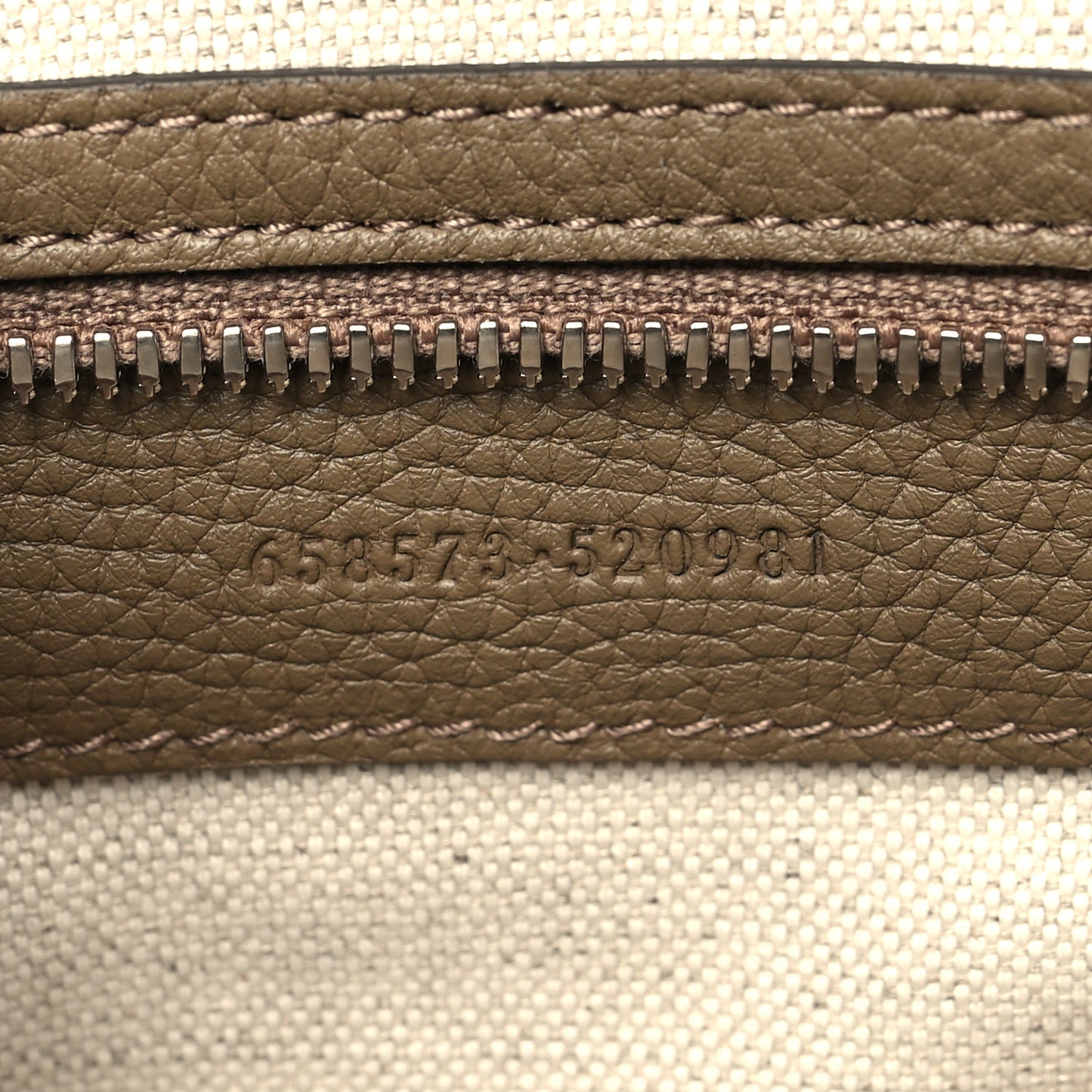 Piuma Calfskin Jumbo GG Embossed Briefcase Good Taupe