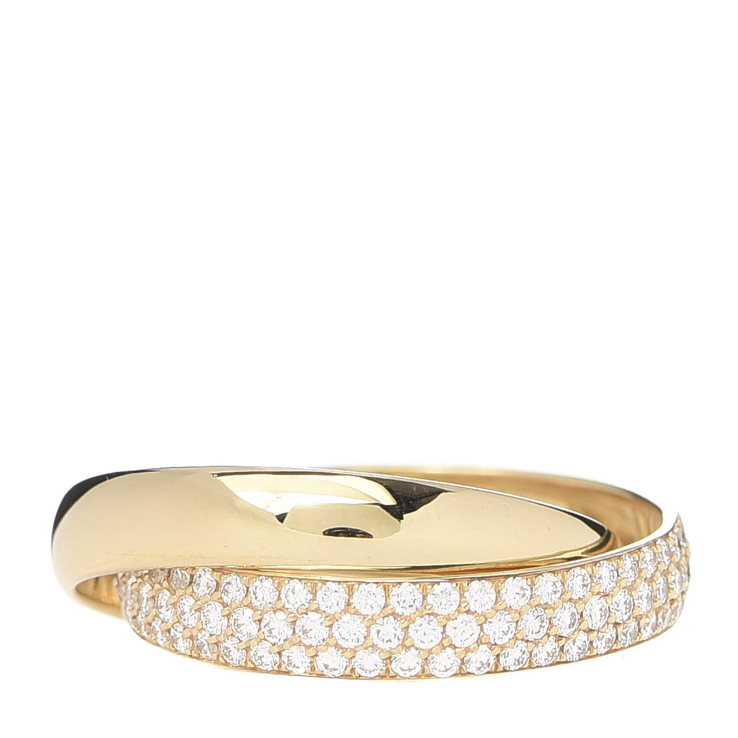 18K Yellow Gold Diamond Paloma's Melody Two-Band Ring 57 8
