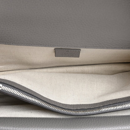 Gucci Pebbled Calfskin Small Dionysus Shoulder Bag Dusty Grey 5 of 10