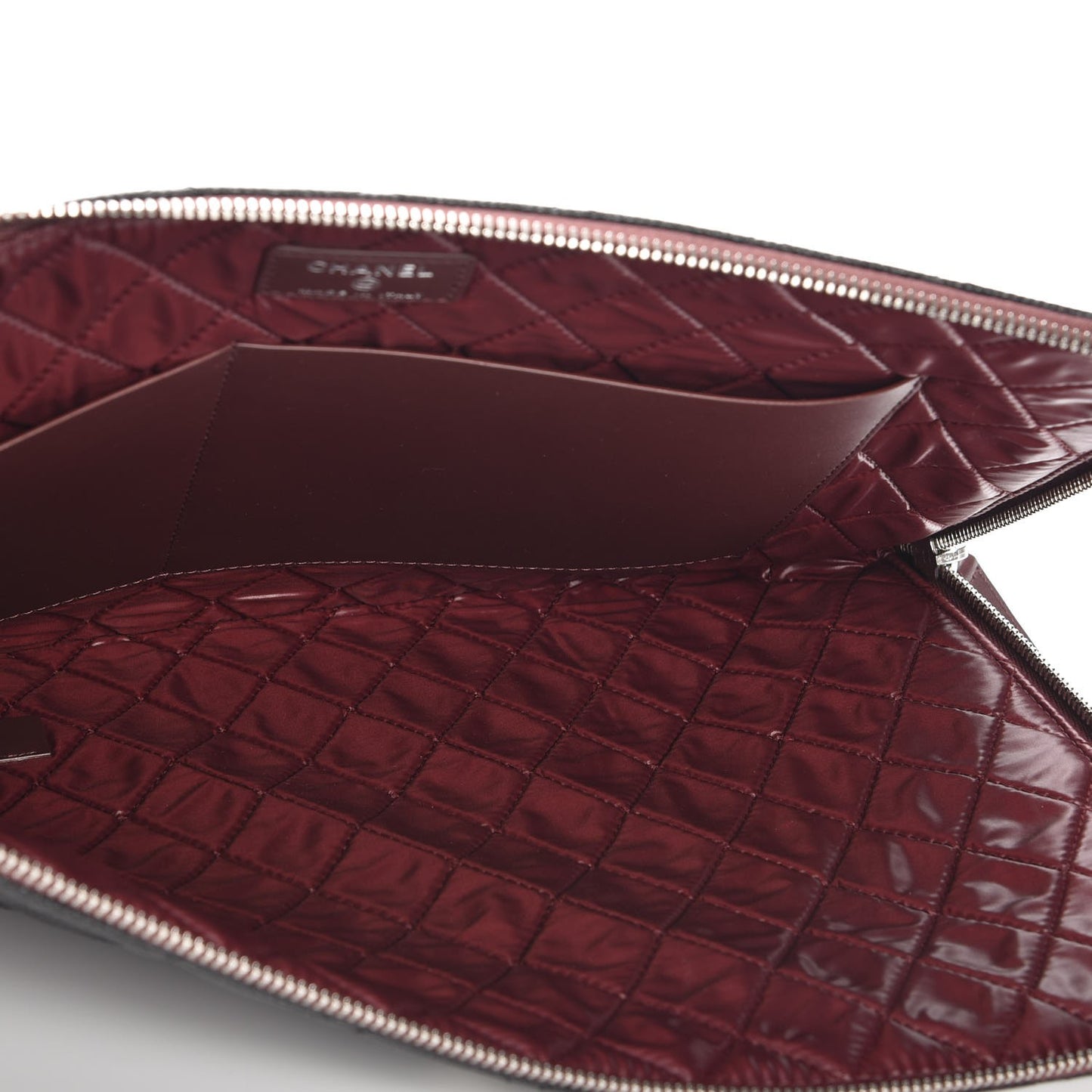 Caviar Quilted Document Portfolio Holder Black