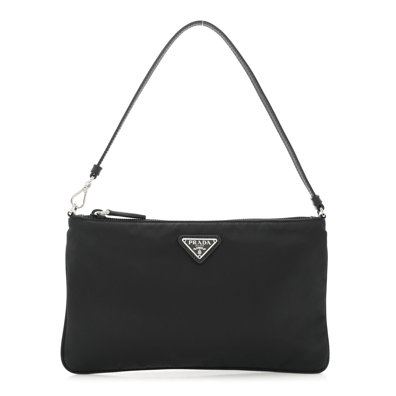 Prada Tessuto Nylon Pochette Bag Black 1 of 10