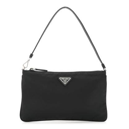 Prada Tessuto Nylon Pochette Bag Black 1 of 10