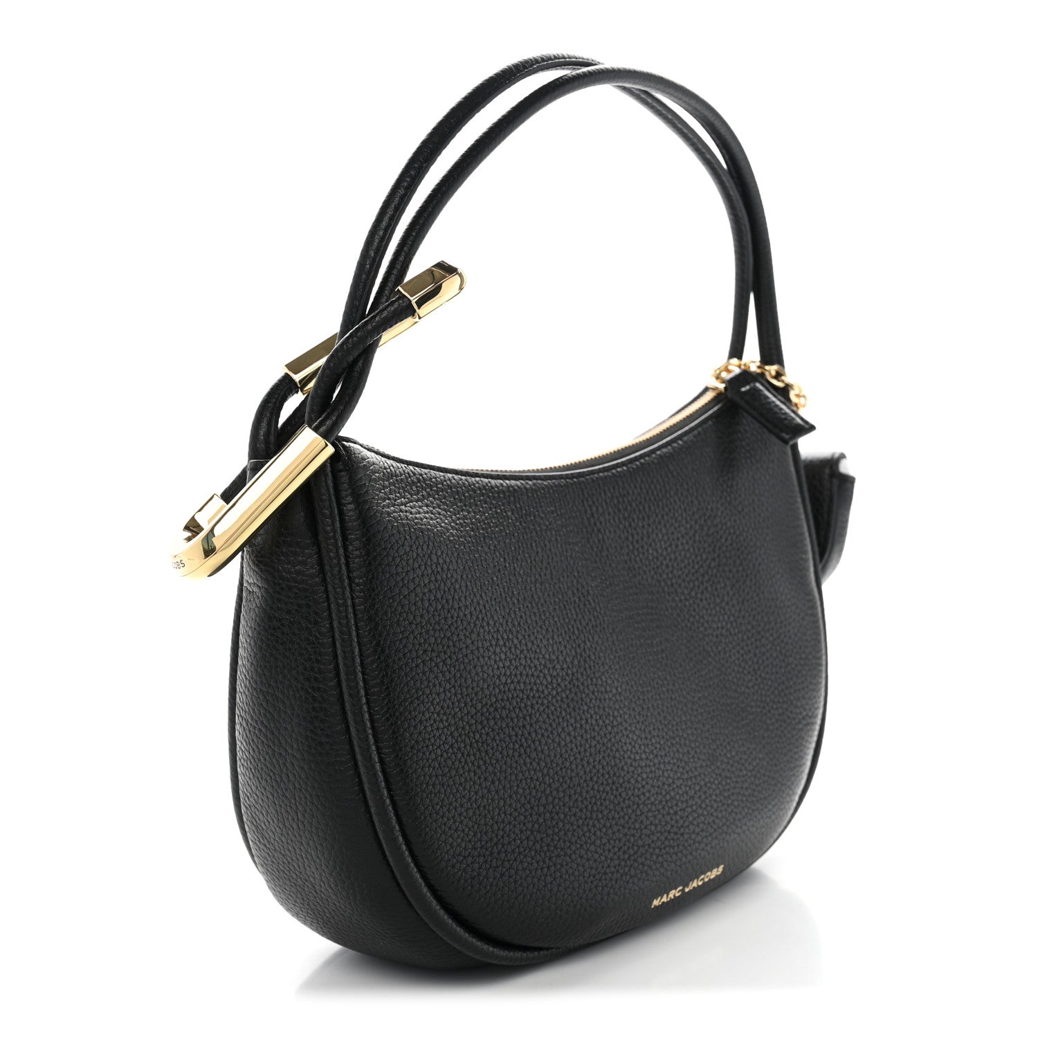 Marc Jacobs Grained Calfskin Dual Crescent Bag Black 3 of 10