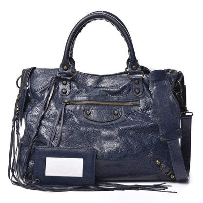 Balenciaga Agneau Classic Hardware Velo Bleu Obscur 1 of 10