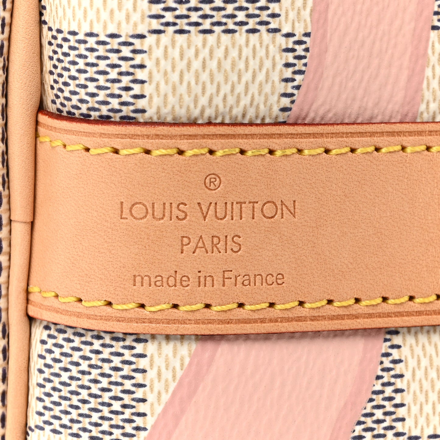 Damier Azur Tahitienne Keepall Bandouliere 50 Rose Ballerine