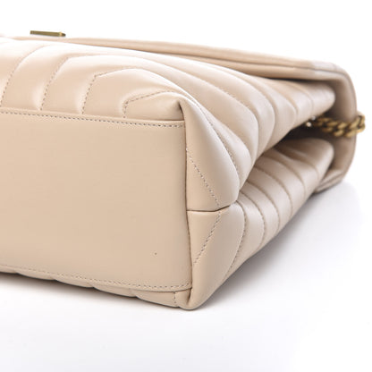 Saint Laurent Calfskin Y Quilted Monogram Medium Loulou Chain Satchel Nude Powder 5 of 9