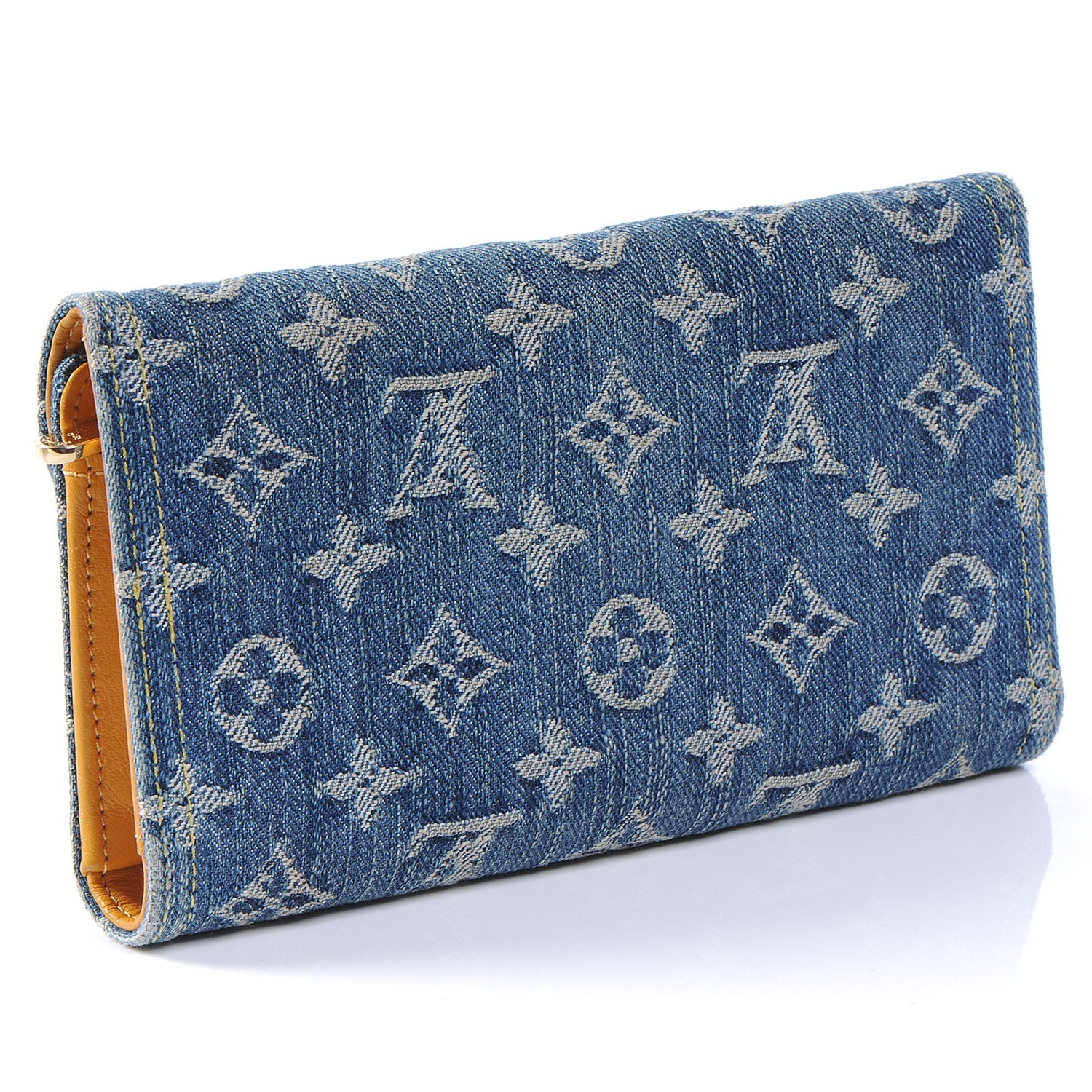 Louis Vuitton Denim Amelia Wallet Blue 3 of 8