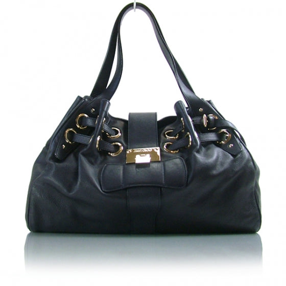 Leather Ramona Tote Navy