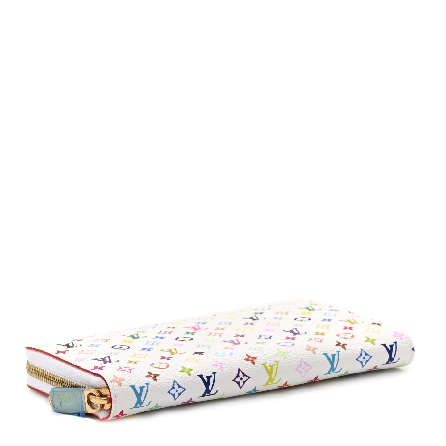 Monogram Multicolor Zippy Wallet White Litchi
