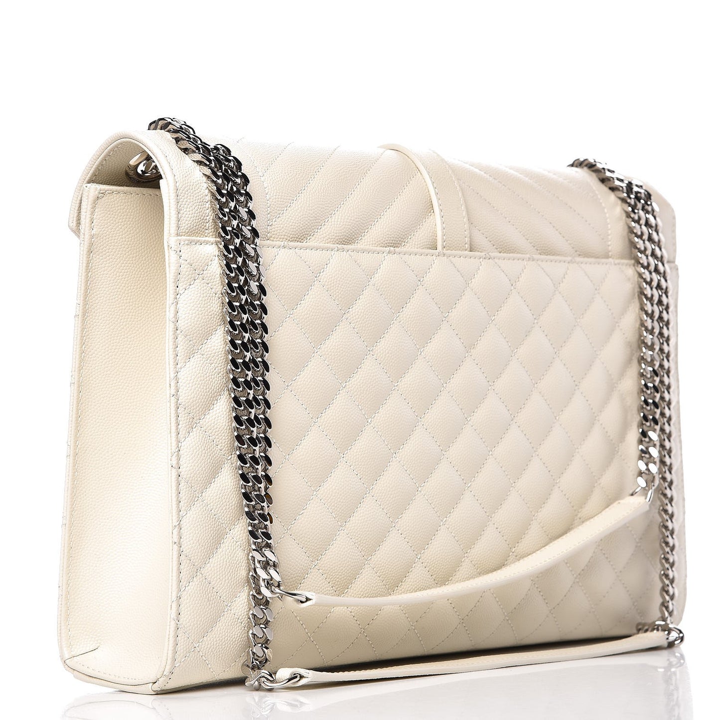 Grain De Poudre Large Tri-Quilt Monogram Satchel Porcellana
