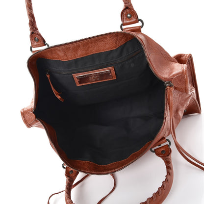 Balenciaga Agneau Classic Hardware Work Orange Brulee 5 of 7