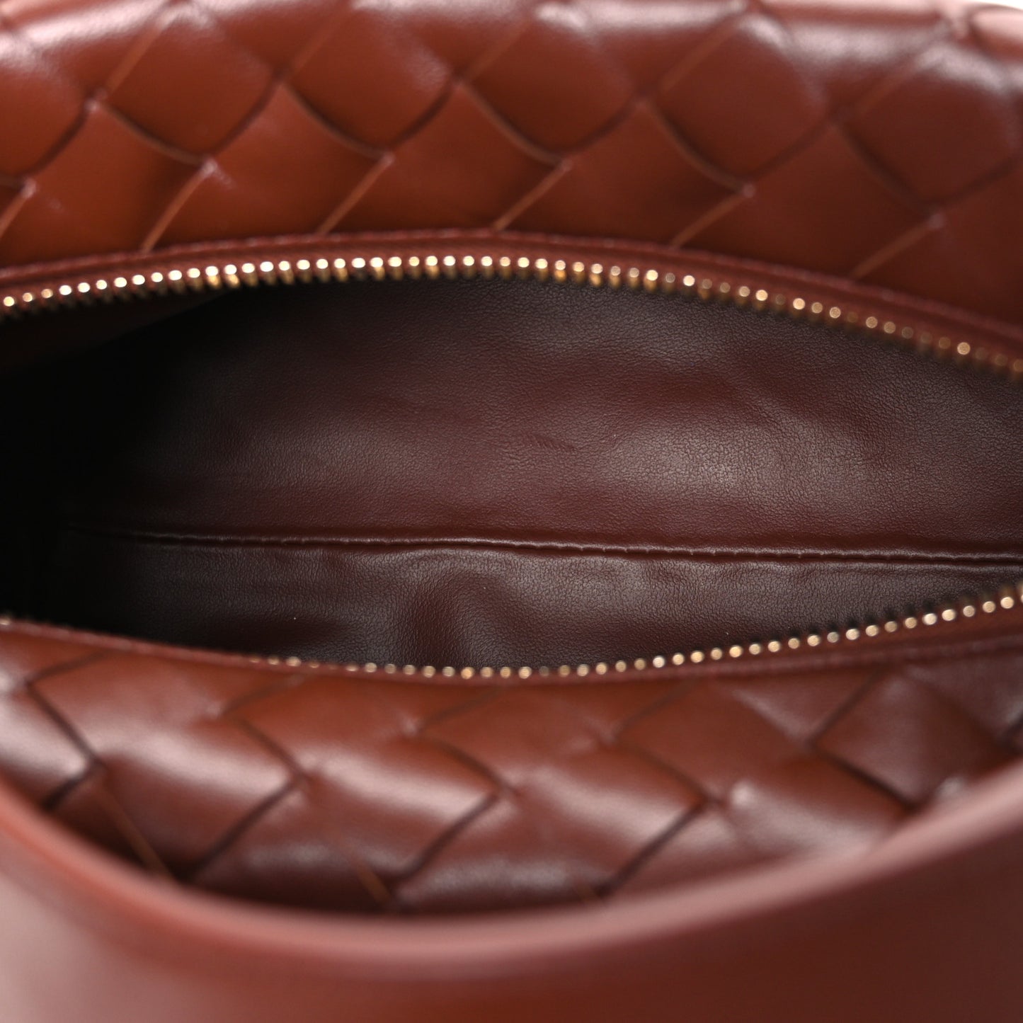 Calfskin Nappa Intrecciato Mini Wallace Sapele