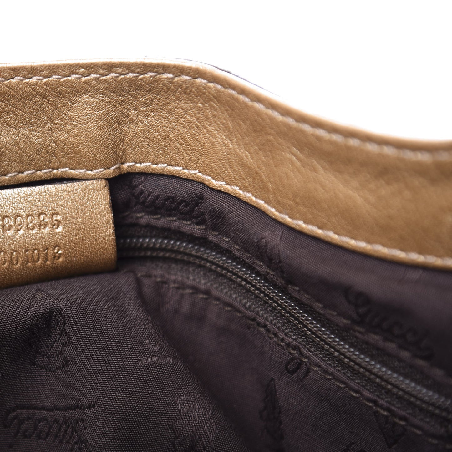 Guccissima Large D Ring Shoulder Bag Gold