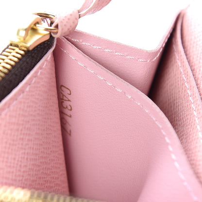 Louis Vuitton Damier Ebene Caissa Wallet Rose Ballerine 9 of 9