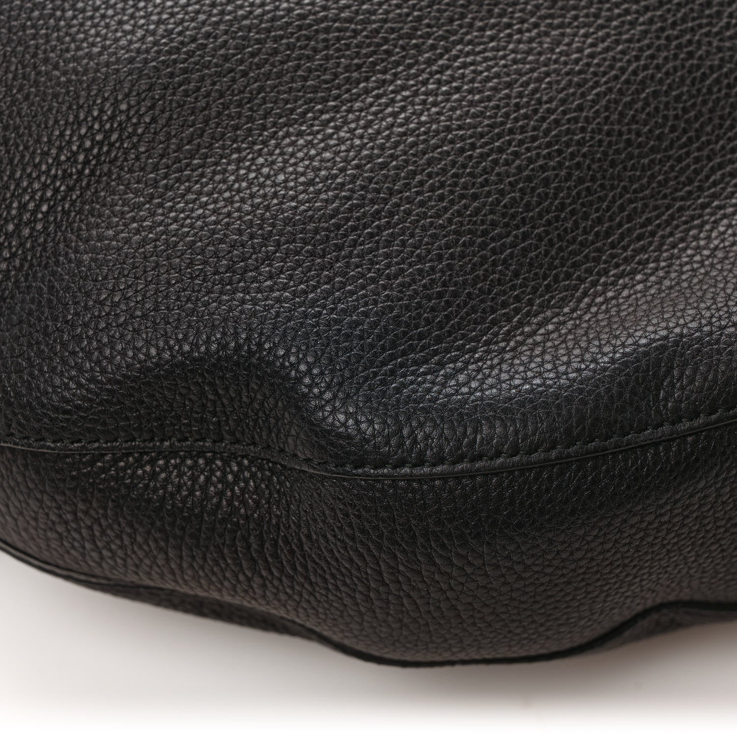 Salvatore Ferragamo Grained Calfskin Hobo Black 9 of 10