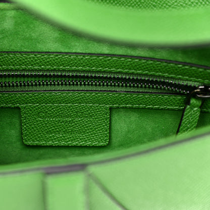 Christian Dior Grained Calfskin Saddle Bag Green 5 of 11