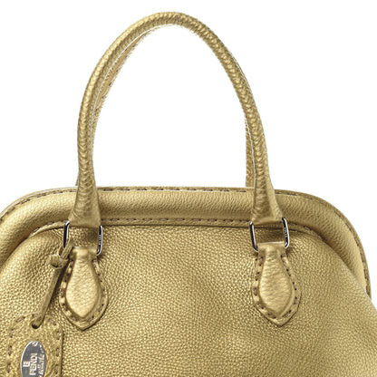 Fendi Cuoio Romano Selleria Adele 1328 Bag Oro Metallizzo 15 of 15