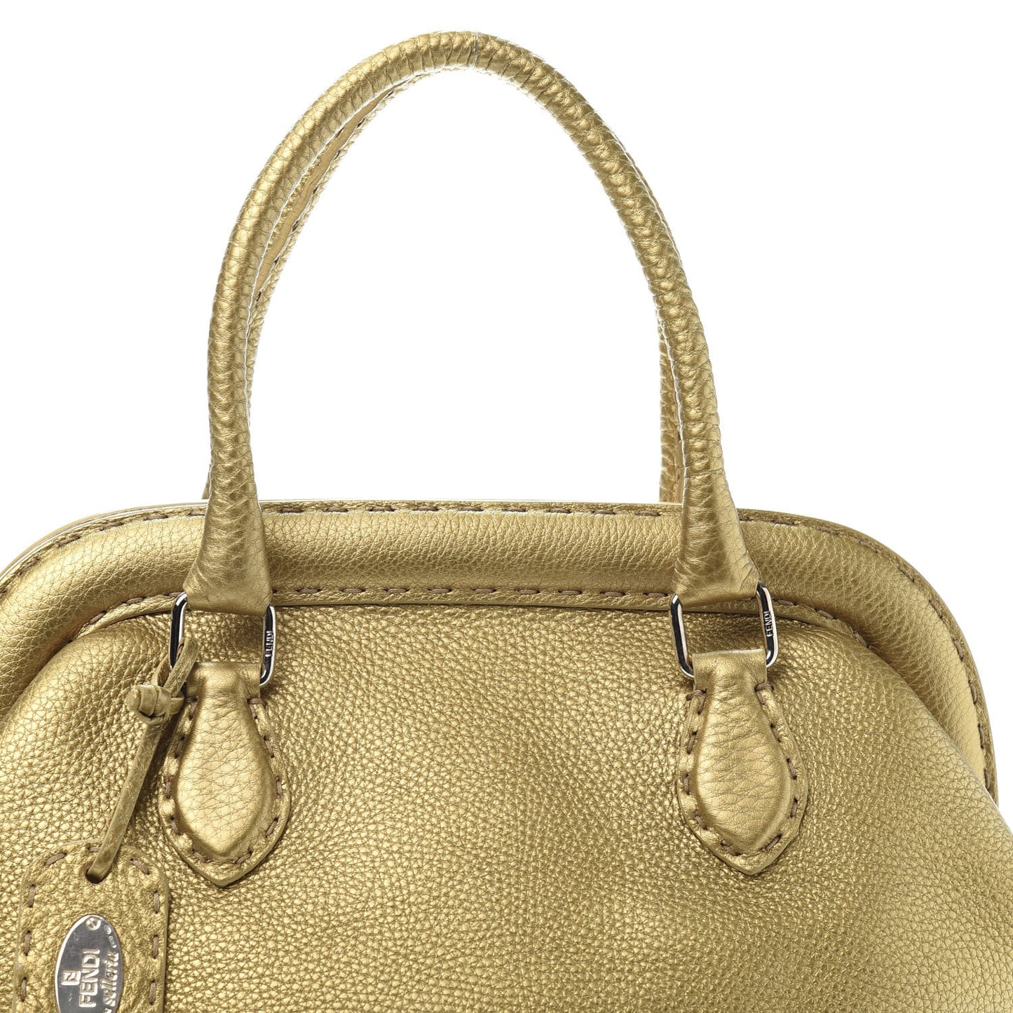 Cuoio Romano Selleria Adele 1328 Bag Oro Metallizzo