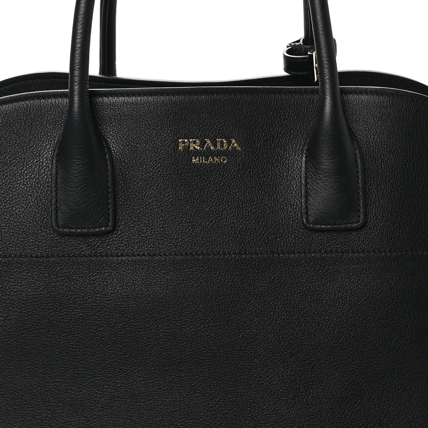 Soft Grain Calfskin Large Tote Bag Black