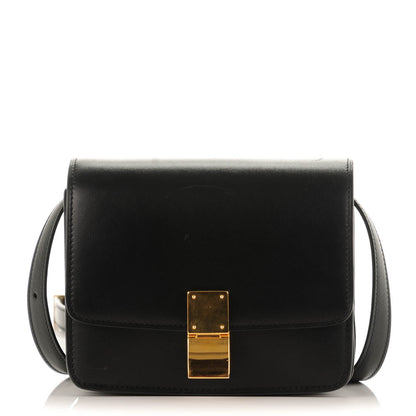 Celine Smooth Calfskin Small Classic Box Flap Bag Black 1 of 6