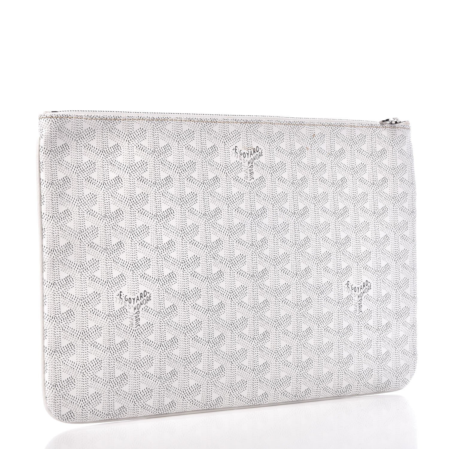 Goyard Goyardine Senat Pochette MM White 3 of 6