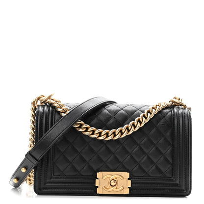Chanel Caviar Quilted Medium Boy Flap Black 1 of 11