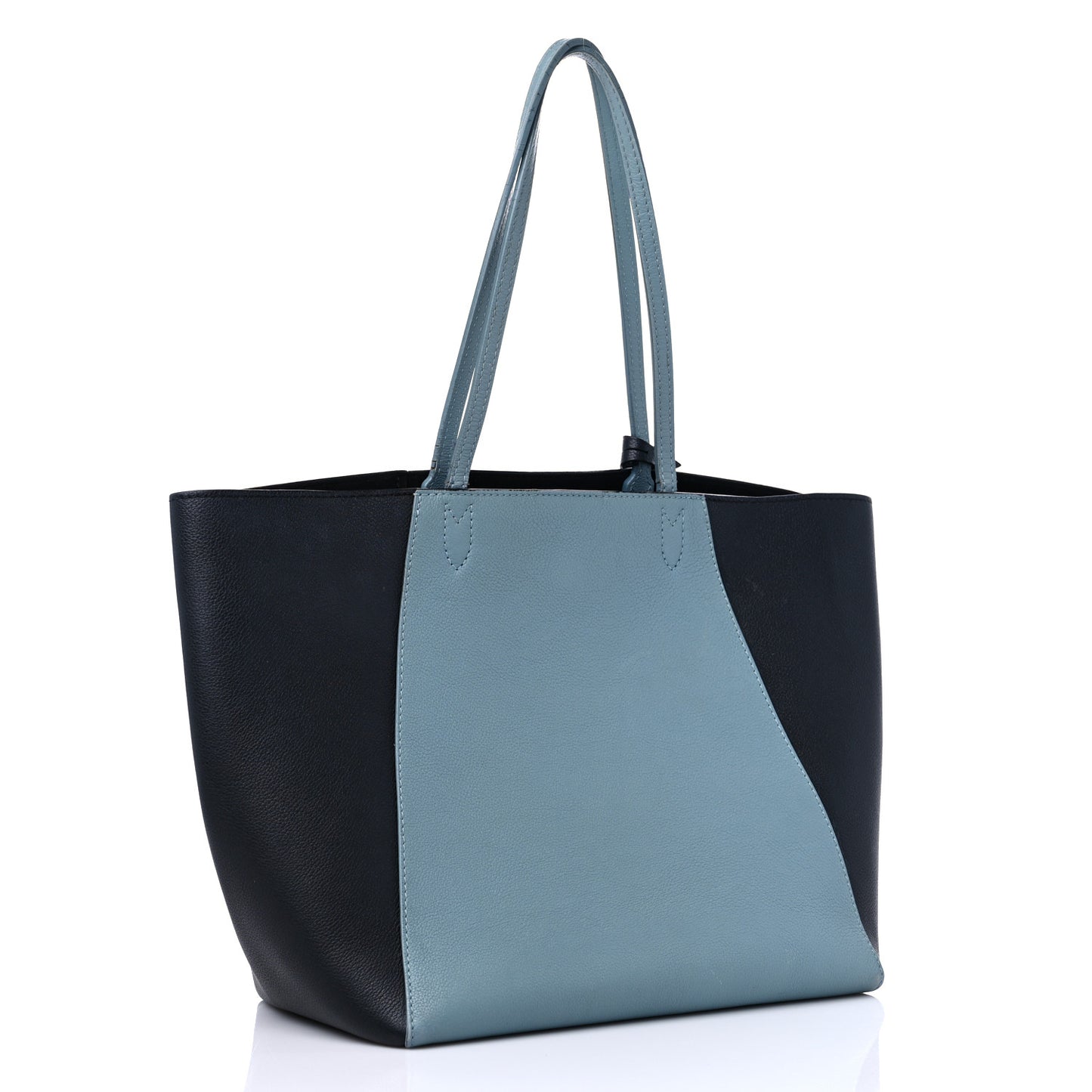 Calfskin Lockme Cabas Sky Black