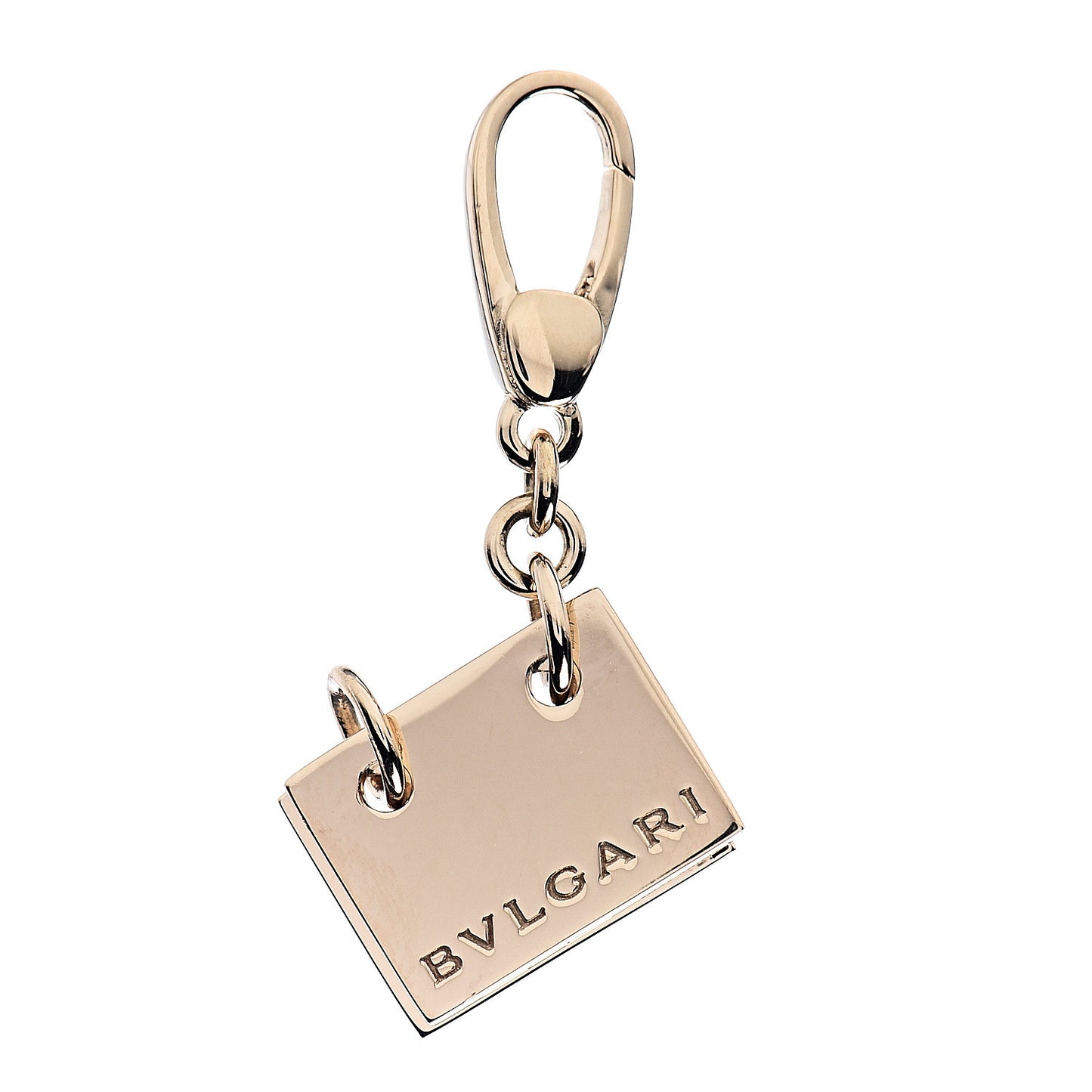 18K Yellow Gold 2 Page Binder Charm Pendant
