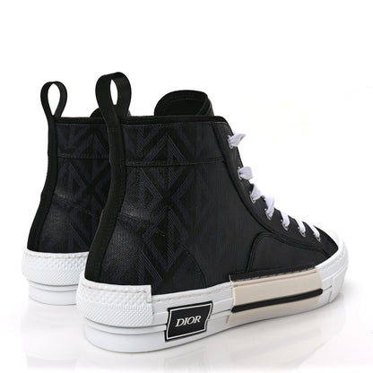Christian Dior Canvas CD Diamond Mens B23 High Top Sneakers 43 Black 4 of 9