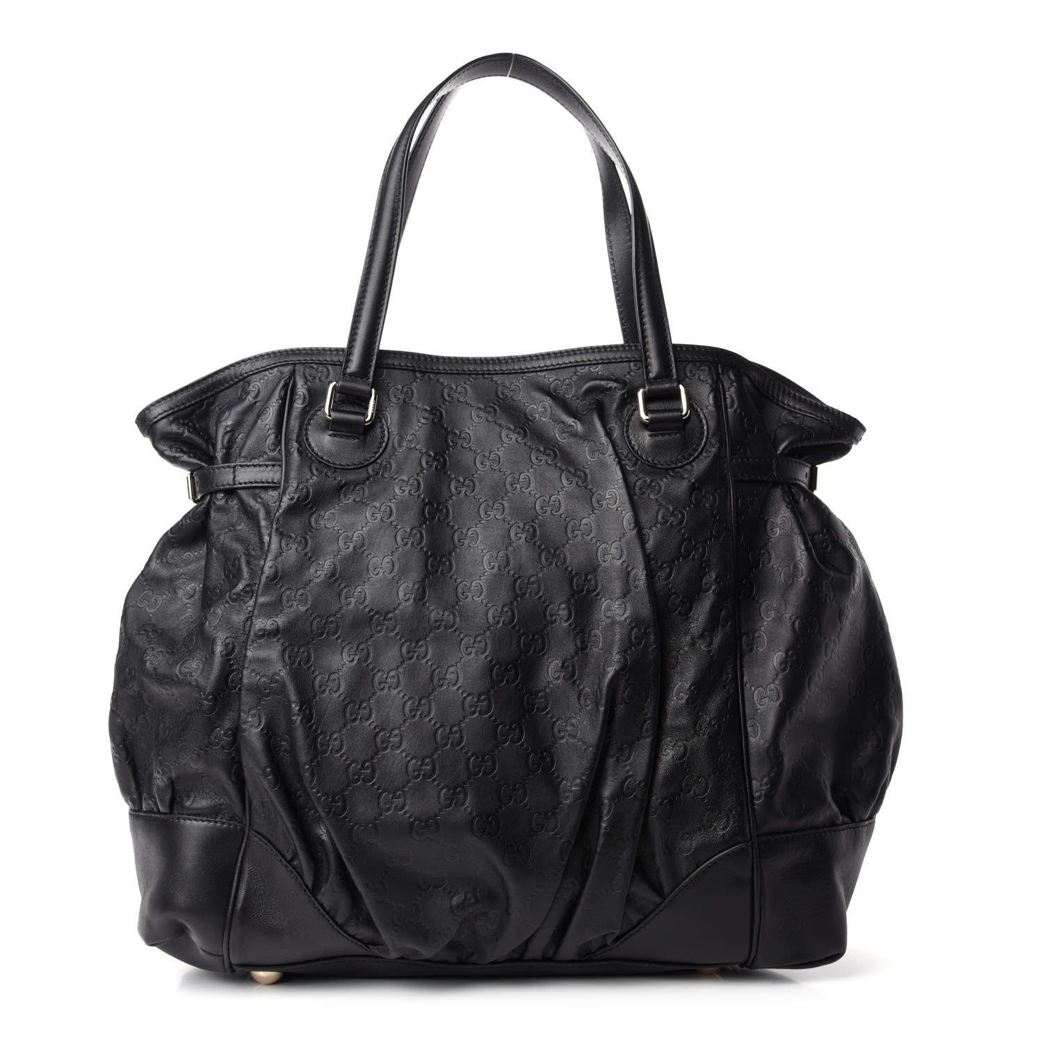 Gucci Guccissima Full Moon Tote Black 1 of 10