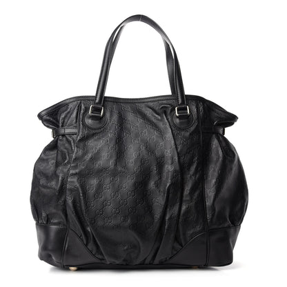 Gucci Guccissima Full Moon Tote Black 1 of 10