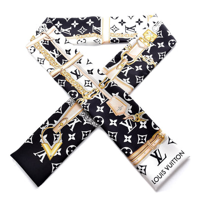 Louis Vuitton Silk Monogram Confidential Bandeau Black 1 of 4
