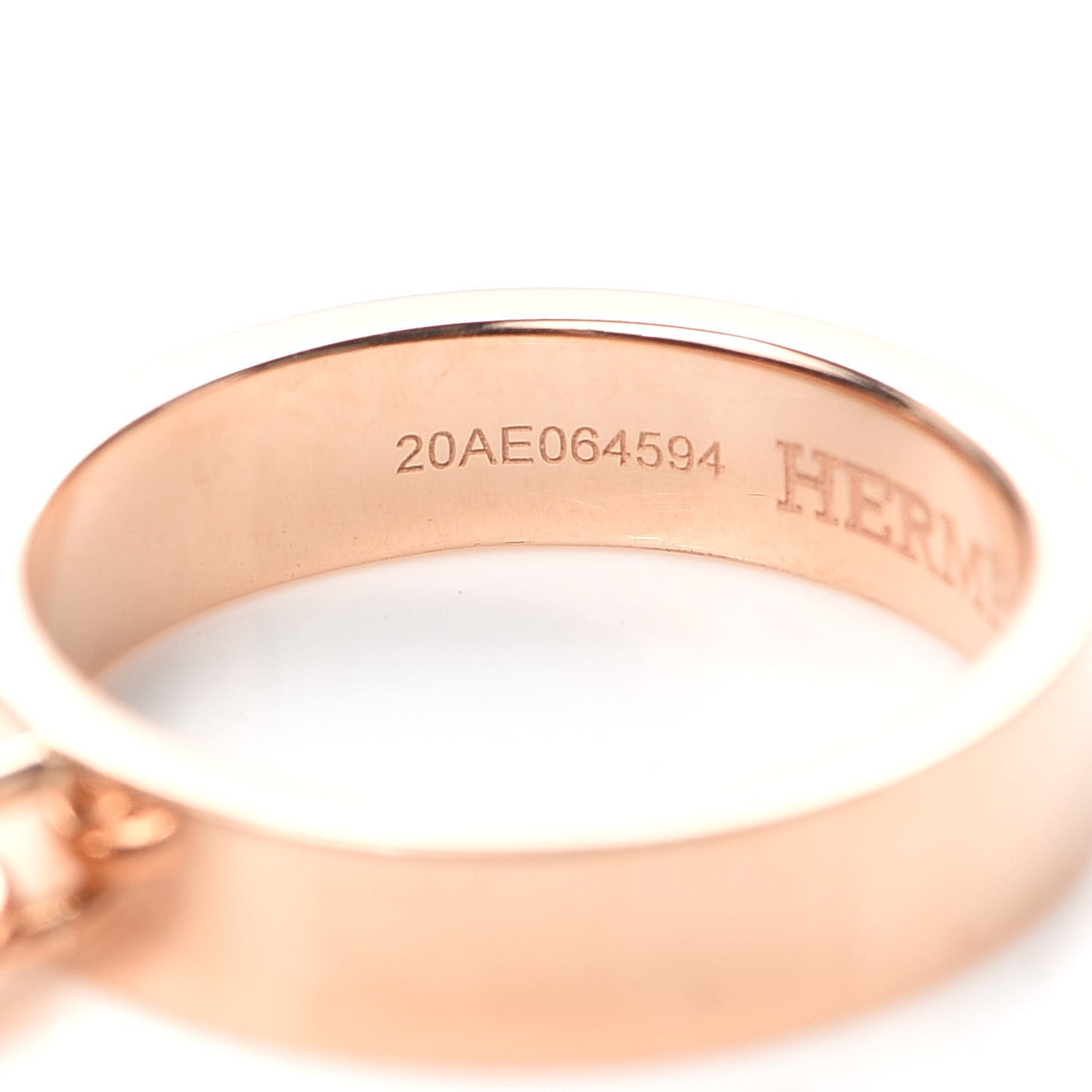 18K Rose Gold Kelly Clochette Double Ring 50 5.25