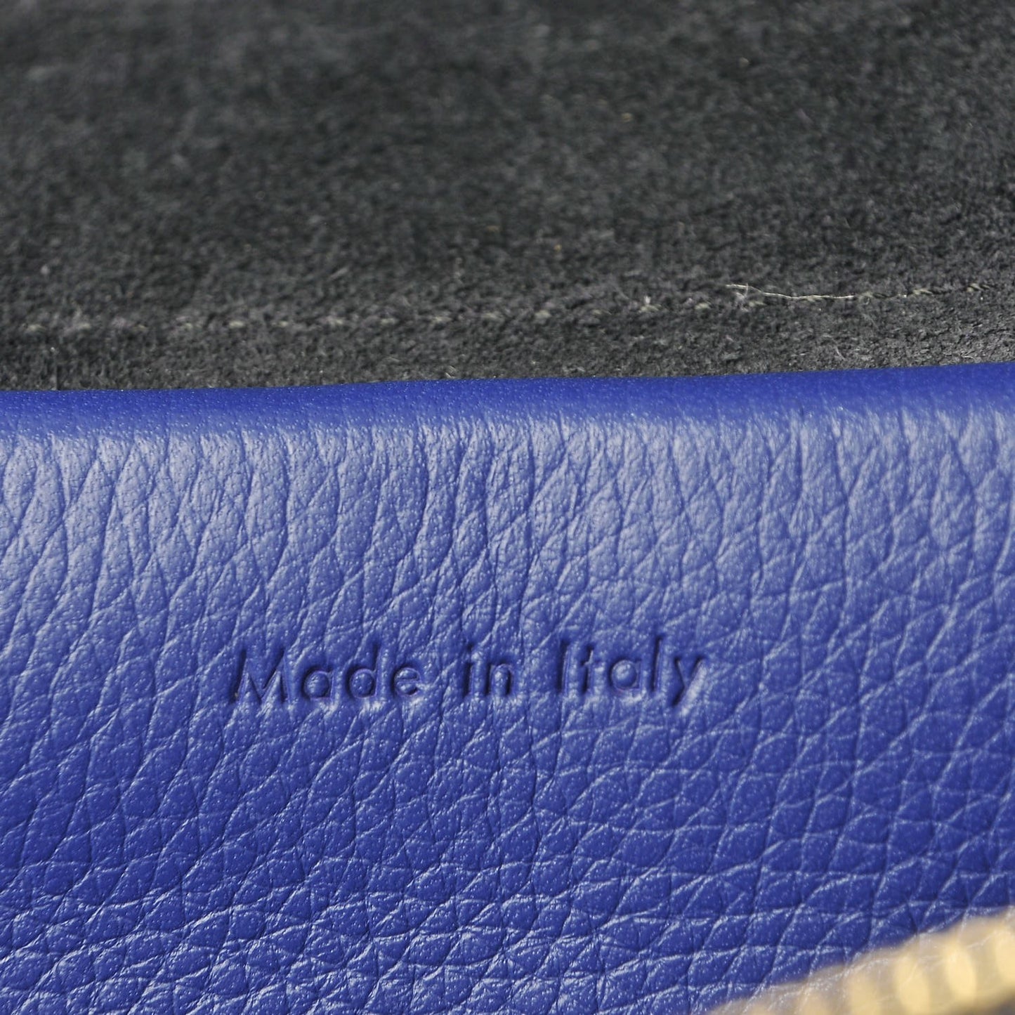 Grained Calfskin Mini Belt Bag Indigo
