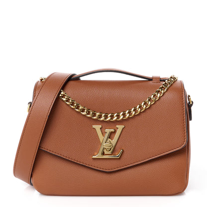 Louis Vuitton Grained Calfskin Lockme Oxford Cognac 1 of 16