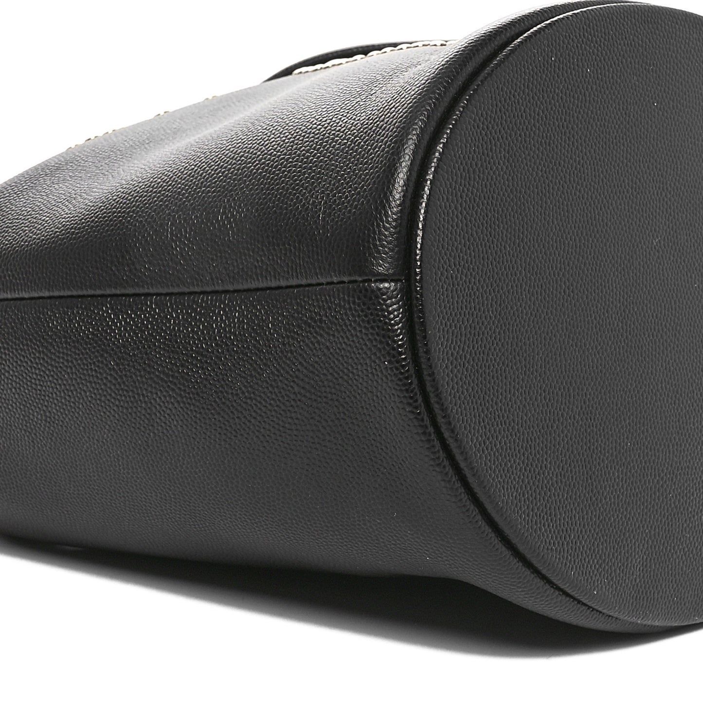 Caviar Deauville Drawstring Bucket Bag Black